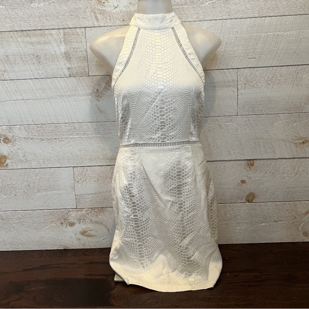 Revolve White Halter Cut Out Zendaya glam tennis dress